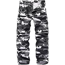 KOCTHOMY Cargo Pants for Men Casual Camo Work Pants with 8